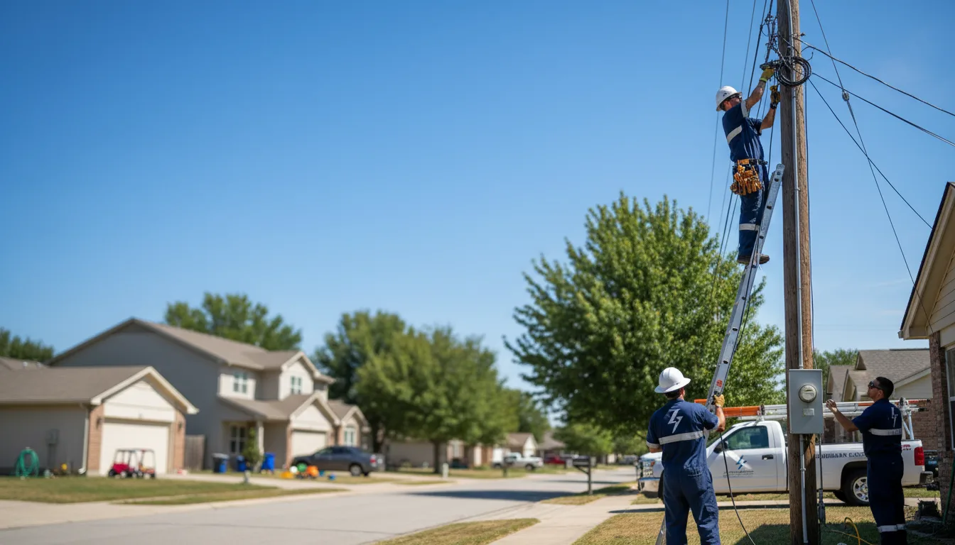 Residential electrician providing installation services in Strasburg, ND